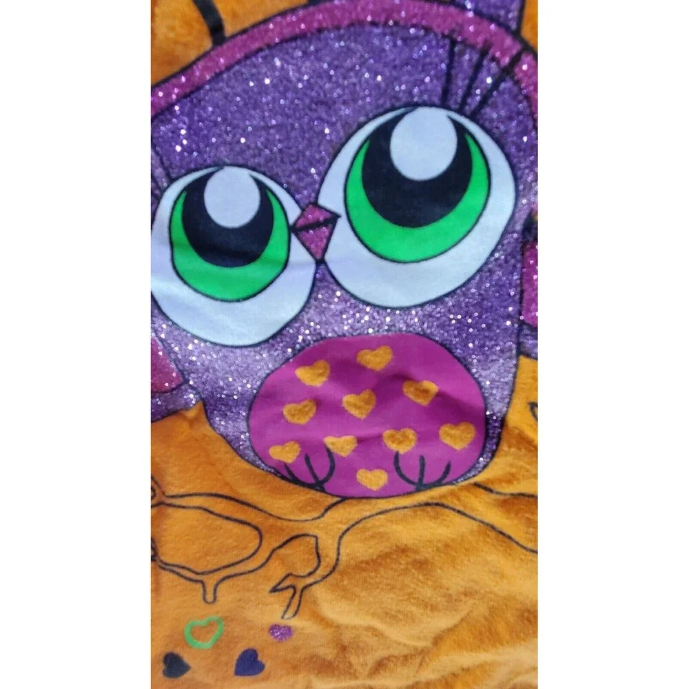 18 Months Owl Orange Halloween Glitter Pumpkin Hearts Bats Cute Shirt